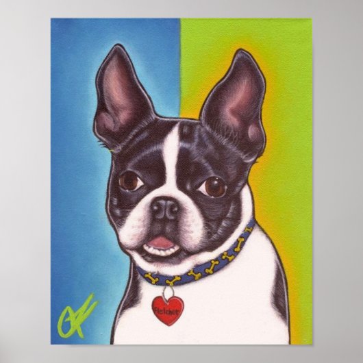 Fletcher: Boston Terrier Poster (Vorne)