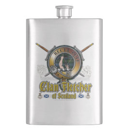 Fletcher Clan Abzeichen Flachmann