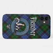 Fletcher Clan Abzeichen & Tartan Phone Case (Rückseite (Horizontal))