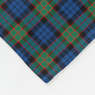 Fletcher Clan-heller blauer und grüner Tartan Fleecedecke