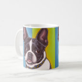 Fletcher die Boston-Terrier-Tasse Kaffeetasse (Vorderseite Links)
