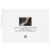 Fletcher Falls, British Columbia, Canada Card (Rückseite Horizontal)