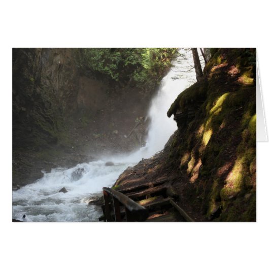 Fletcher Falls, British Columbia, Canada Card (Vorderseite (Horizontal))