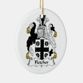 Fletcher Familienwappen Keramik Ornament (Rechts)