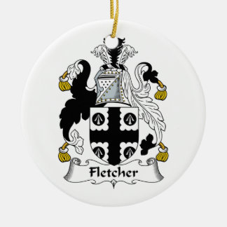 Fletcher Familienwappen Keramik Ornament