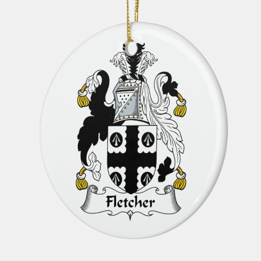 Fletcher Familienwappen Keramik Ornament (Links)