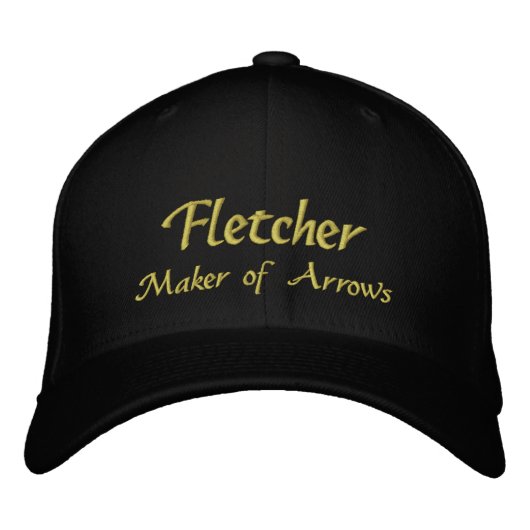 Fletcher Name Cap / Hat Bestickte Baseballkappe (Vorderseite)