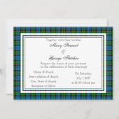 Fletcher Scottish Wedding Einladung (Vorderseite)