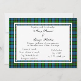 Fletcher Scottish Wedding Einladung
