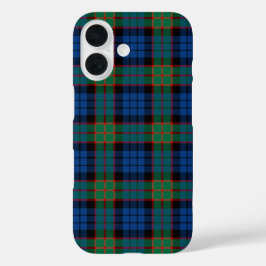 Fletcher Tartan Bright Blue und Green Kariert iPhone 16 Hülle