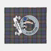 Fletcher von Dunans Clan Abzeichen Tartan Kariert Fleecedecke (Vorderseite (Horizontal))