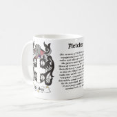 Fletcher Wappen auf einer Tasse (Vorderseite Links)