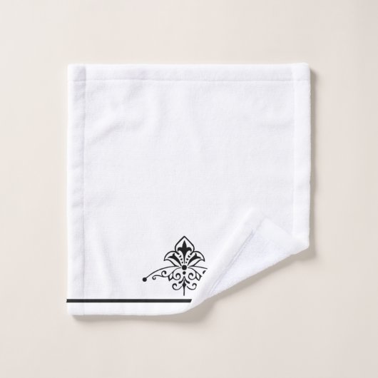 Fleu De Lis Badhandtuch Set (Waschlappen)