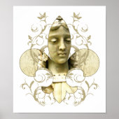 Fleur Angel Statue print Poster (Vorne)