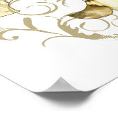 Fleur Angel Statue print Poster (Ecke)