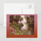 Fleur au Bord de la Riviere Postkarte (Vorne/Hinten)