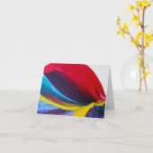 Fleur Blue note cards Karte (Gelbe Blume)