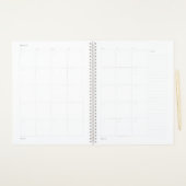 Fleur Day Planner Planer (Monatliche Seiten)
