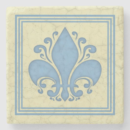 Fleur de Antique Steinuntersetzer (Vorderseite)