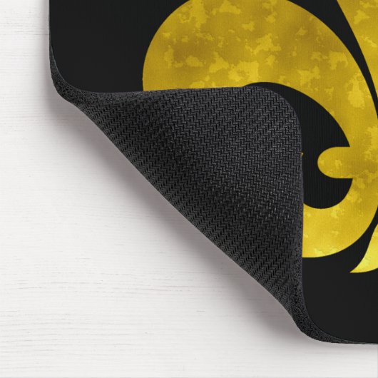 Fleur de Art Gold Rust Mousepad (Ecke)