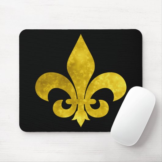 Fleur de Art Gold Rust Mousepad (Mit Mouse)