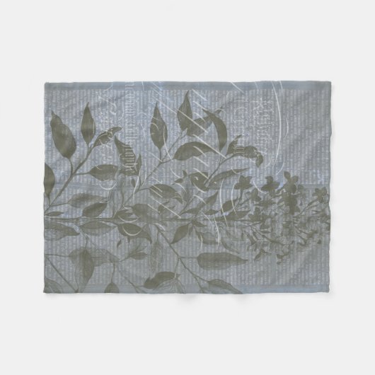 Fleur de Bleu I Fleecedecke (Vorderseite (Horizontal))