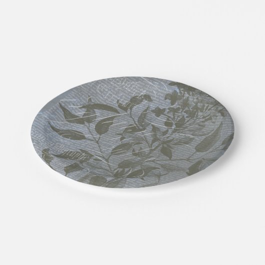 Fleur de Bleu I Pappteller (Schrägansicht)