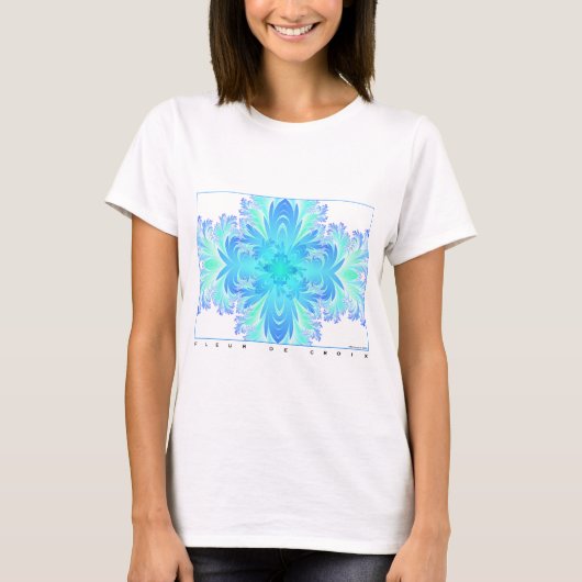 Fleur de Croix Aqua T-Shirt (Vorderseite)