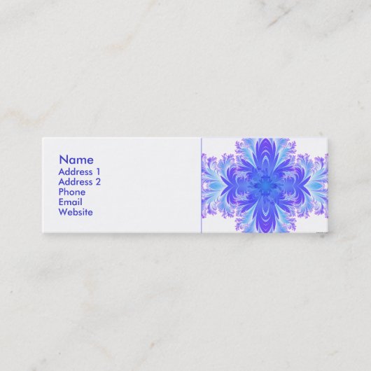 Fleur de Croix V Mini Visitenkarte (Vorderseite)