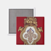 Fleur de France Magnet (Vorderseite/Rückseite)