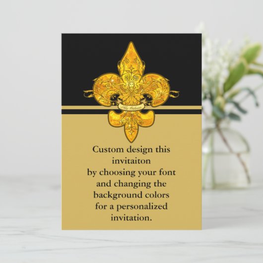 Fleur de Guardian Einladung (Stehend Vorderseite)