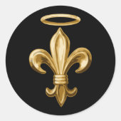 Fleur de Halo Runder Aufkleber (Vorderseite)