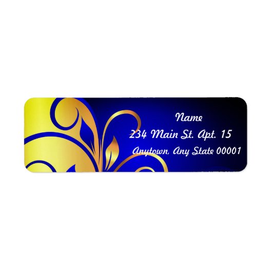 Fleur de Lei Custom Address Labels (Vorne)
