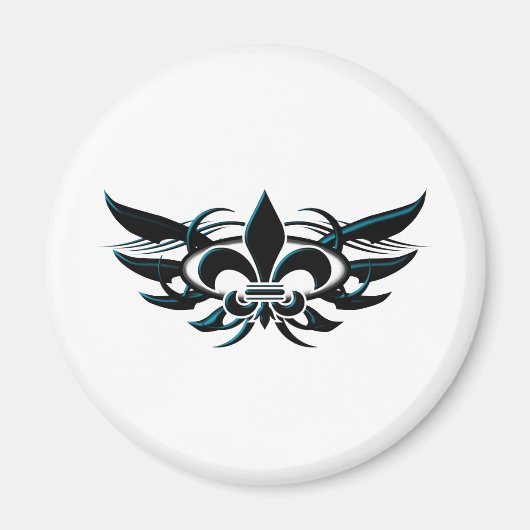 Fleur De Li (Flügel) Magnet (Vorne)