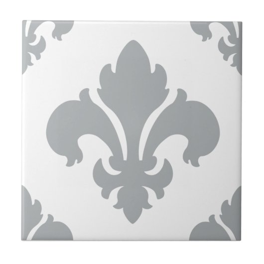 Fleur De Lis 2 Paloma Fliese (Vorderseite)