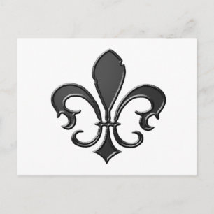 Fleur-de-Lis-2 Postkarte
