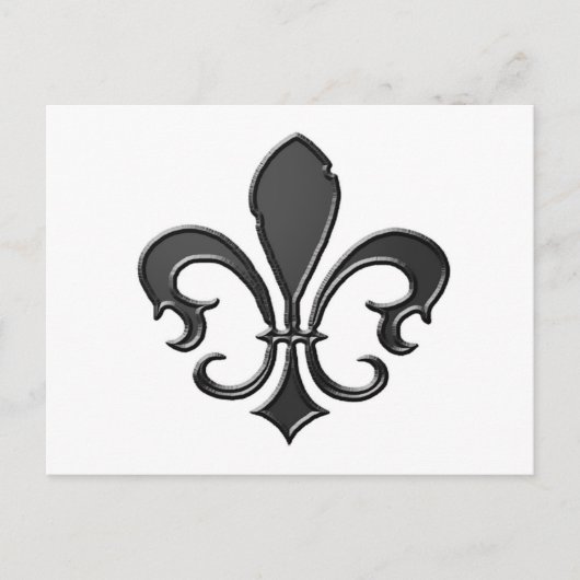 Fleur-de-Lis-2 Postkarte (Vorderseite)