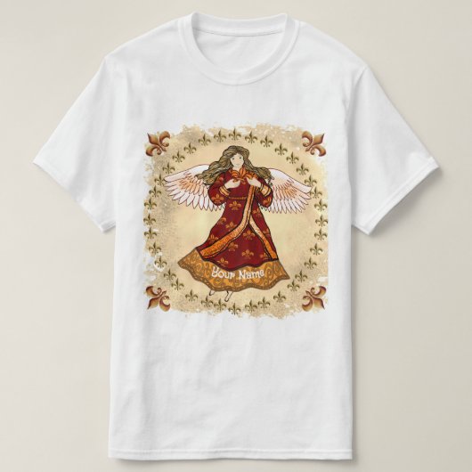 Fleur de lis angel T-Shirt (Design vorne)