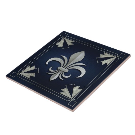 Fleur-De-Lis - Art Deco Fliese (Seite)