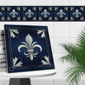 Fleur-De-Lis - Art Deco Fliese