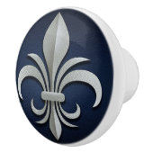 Fleur-De-Lis - Art Deco Keramikknauf (Rechts)