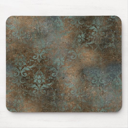 Fleur De Lis auf einem rostigen Hintergrund Mousepad (Vorne)