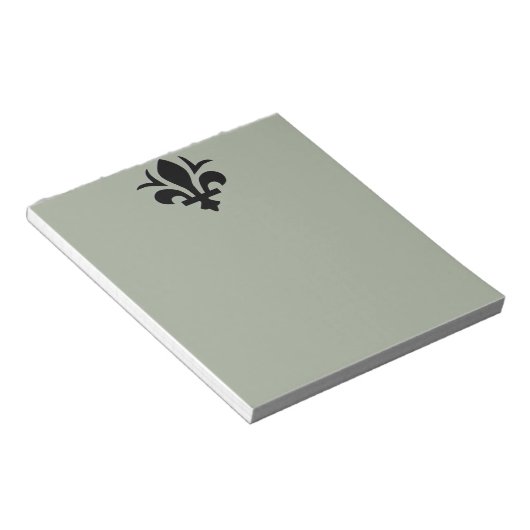 Fleur-de-Lis auf Note Pad Notizblock (angewinkelt)