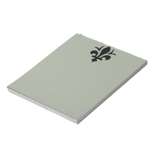 Fleur-de-Lis auf Note Pad Notizblock (Rotiert)