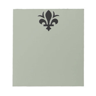 Fleur-de-Lis auf Note Pad Notizblock