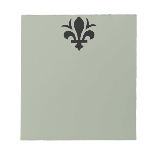Fleur-de-Lis auf Note Pad Notizblock (Vorderseite)
