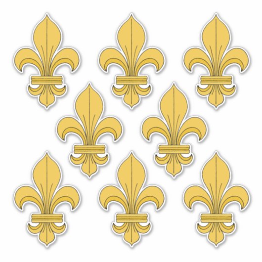 Fleur-de-lis Aufkleber (Vorderseite)