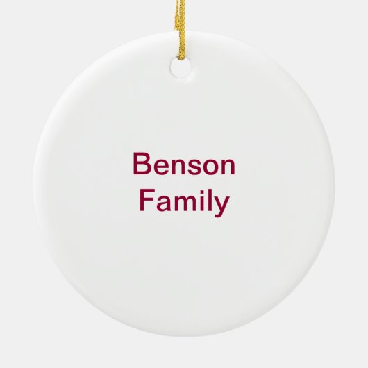 Fleur-de-lis B Monogramm Keramik Ornament (Hinten)