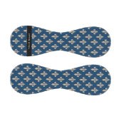 Fleur de Lis, Beige auf Navyblau, Royal, Ihr Name Baseball (Paneele)