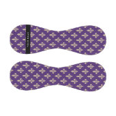 Fleur de Lis, Beige on Purple, Royal, Your Name Baseball (Paneele)